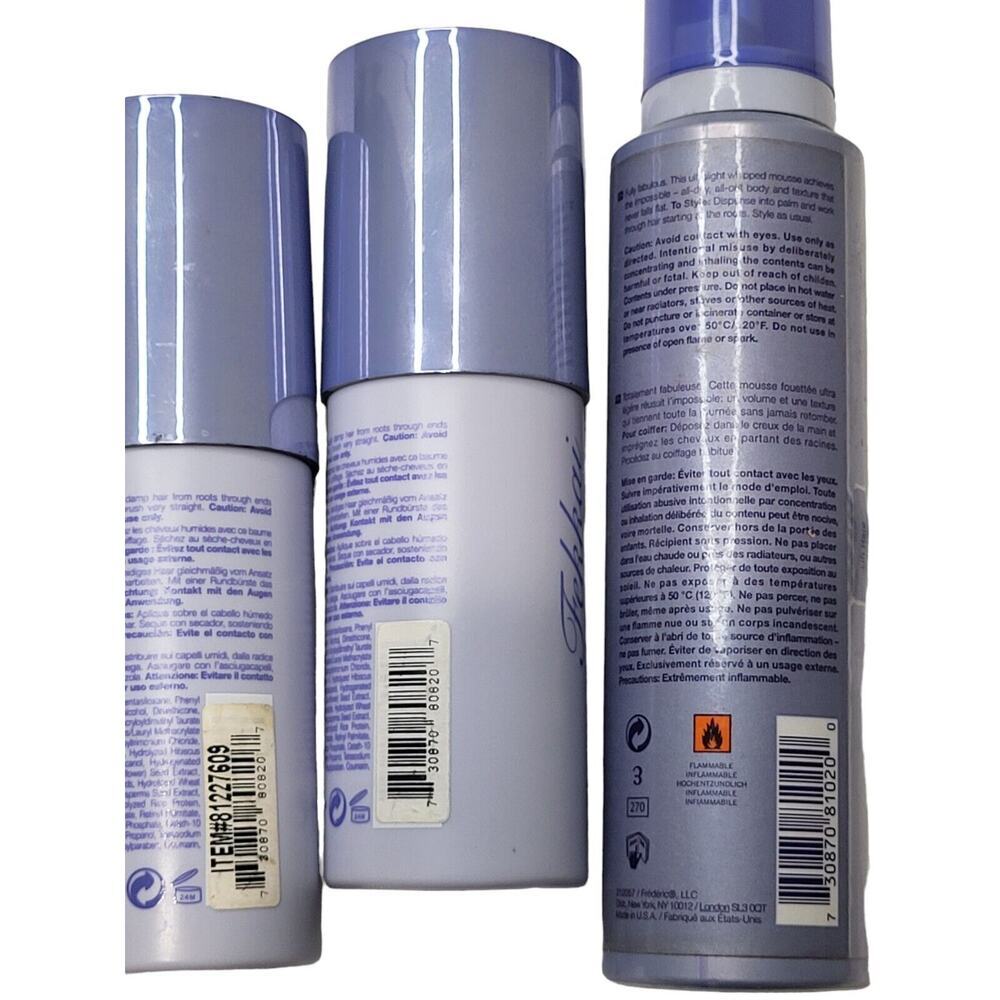 Lot FEKKAI Coiff Controle, Strong Volume Mousse, Tehnitan Color Care, Ir… - Picture 2 of 8
